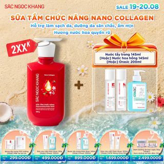 Sữa Tắm Chức Năng Nano Collagen Sắc Ngọc Khang [500G] - KÈM QUÀ TẶNG