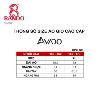 Áo Gió Cao Cấp Nữ Avado - Thương hiệu Rando, chính hãng, cao cấp - ACFS-02