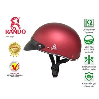 Nón Bảo Hiểm RANDO - Thương hiệu Rando, chính hãng, cao cấp - OHPM-02