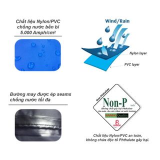 (Tách lẻ) Áo Mưa hoặc Quần Thông Thoáng GEM RANDO - Thương hiệu Rando, chính hãng, cao cấp - ASNM-37