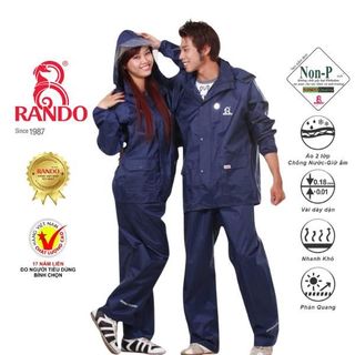Bộ Áo Mưa A+ - Thương hiệu Rando, chính hãng, cao cấp - ASNS-38