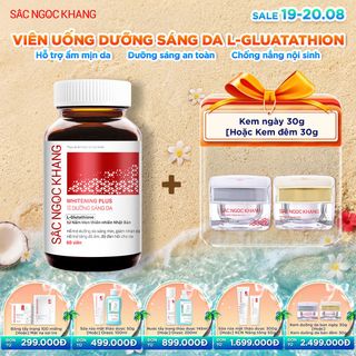 Viên Uống Dưỡng Trắng Vượt Trội Whitening Plus [Hộp 60 viên] KÈM QUÀ TẶNG