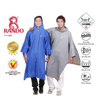 Áo Mưa Cổ Rùa Trơn - Thương hiệu Rando, chính hãng, cao cấp - APPS-01 (Giao màu ngẫu nhiên)