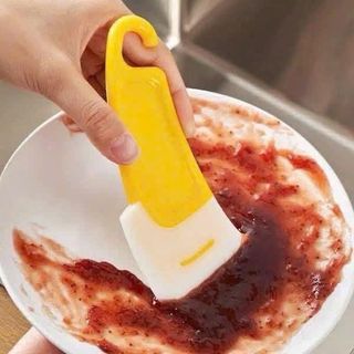 Dụng cụ vệ sinh nồi chống dính,có đáy phẳng, dùng để cạo thức ăn thừa trên chảo