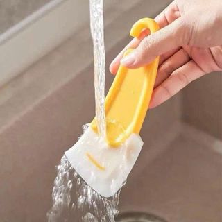 Dụng cụ vệ sinh nồi chống dính,có đáy phẳng, dùng để cạo thức ăn thừa trên chảo
