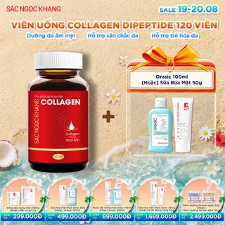 Viên Uống Collagen Dipeptide Sắc Ngọc Khang [Hộp 120 Viên] KÈM QUÀ TẶNG