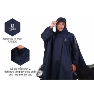 Áo Mưa Poncho Vải Best - Thương hiệu Rando, chính hãng, cao cấp - APNS-20 (Giao màu ngẫu nhiên)