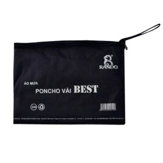Áo Mưa Poncho Vải Best - Thương hiệu Rando, chính hãng, cao cấp - APNS-20 (Giao màu ngẫu nhiên)