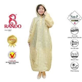 Áo Mưa EVA - Thương hiệu Rando, chính hãng, cao cấp - APAS-02 (Giao màu ngẫu nhiên)