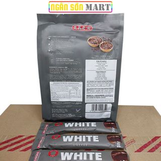 Cà Phê Trắng Ít Đường White Coffee Less Sugar Aik Cheong Malaysia Thùng 24 bịch 456g (12 Gói x 38g) (Đã gồm phí Ship)