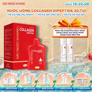 Nước Uống Collagen Dipeptide Sắc Ngọc Khang [Hộp 30 Túi] KÈM QUÀ TẶNG