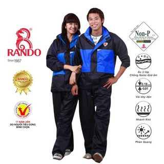 Bộ Áo Mưa RB8 - Thương hiệu Rando, chính hãng, cao cấp - ASNM-88