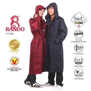 Áo Mưa Măng Tô Mantle - Thương hiệu Rando, chính hãng, cao cấp - ASNS-33 (Giao màu ngẫu nhiên)