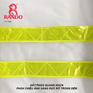 Bộ Áo Mưa Trong Màu Phản Quang - Thương hiệu Rando, chính hãng, cao cấp - ASPC-02 (Giao màu ngẫu nhiên)