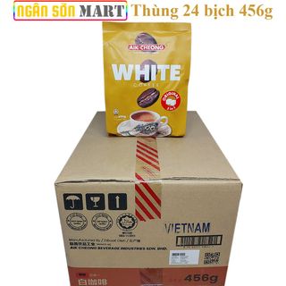 Cà Phê Trắng Vị Truyền Thống White Coffee Original  Aik Cheong Malaysia Thùng 24 bịch 456g (12 Gói x 38g) (Đã gồm phí Ship)