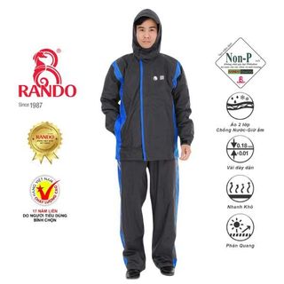 Bộ Áo Mưa Thời Trang Cao Cấp - Thương hiệu Rando, chính hãng, cao cấp - ASNM-38