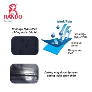 Bộ Áo Mưa Thời Trang Cao Cấp - Thương hiệu Rando, chính hãng, cao cấp - ASNM-38