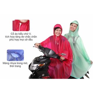 Áo Mưa Butterfly Trong Màu - Thương hiệu Rando, chính hãng, cao cấp - APPC-06 (Giao màu ngẫu nhiên)