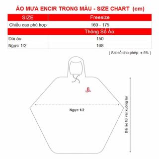RANDO Áo Mưa ENCIR Trong Màu APPS-35 Chống Nước An Toàn Thời Trang Cao Cấp Cho Nam Nữ