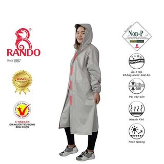 Áo Mưa Bosur - Thương hiệu Rando, chính hãng, cao cấp - APPS-20 (Giao màu ngẫu nhiên)