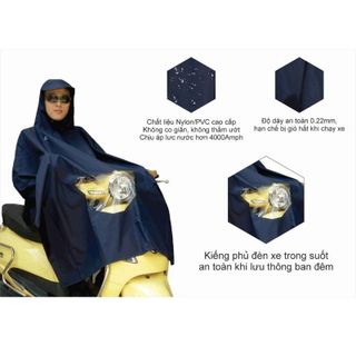 Áo Mưa Poncho Vải Best Kiếng - Thương hiệu Rando, chính hãng, cao cấp - APNS-26