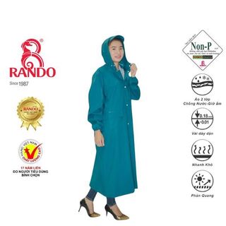 Áo Mưa Bisur Zipper - Thương hiệu Rando, chính hãng, cao cấp - APPS-53 (Giao màu ngẫu nhiên)