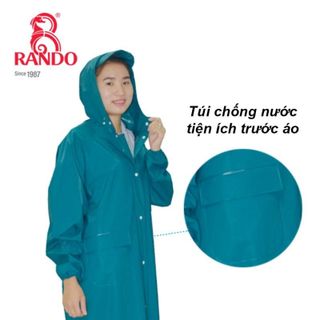 Áo Mưa Bisur Zipper - Thương hiệu Rando, chính hãng, cao cấp - APPS-53 (Giao màu ngẫu nhiên)