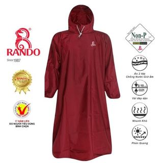 Áo Mưa Bisur - Thương hiệu Rando, chính hãng, cao cấp - APNS-23 (Giao màu ngẫu nhiên)