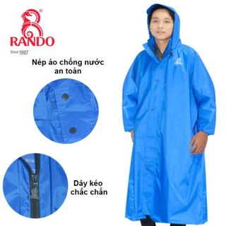 Áo Mưa Bisur Dây Kéo - Thương hiệu Rando, chính hãng, cao cấp - APNS-33 (Giao màu ngẫu nhiên)