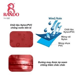 Áo Mưa Bisur Dây Kéo - Thương hiệu Rando, chính hãng, cao cấp - APNS-33 (Giao màu ngẫu nhiên)