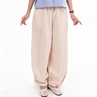 Impéris Fashion | Quần Suông Ống Bí Màu Kem Freesize