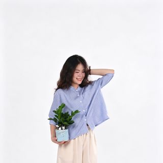 Impéris Fashion | Quần Suông Ống Bí Màu Kem Freesize