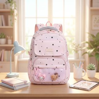🎀 BALO 2604 DÁNG LỚN HỌA TIẾT NGÔI SAO – XINH XẮN, TIỆN DỤNG CHO NÀNG