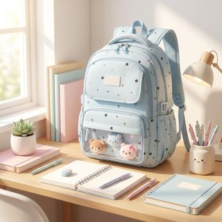 🎀 BALO 2604 DÁNG LỚN HỌA TIẾT NGÔI SAO – XINH XẮN, TIỆN DỤNG CHO NÀNG