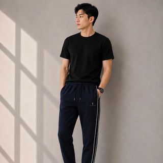 Jogger Vaumont nam.  Chất vải Bc Gen cotton mướt mát.