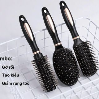 SET 3 LƯỢC CHẢI TÓC GỠ RỐI MÀU ĐEN