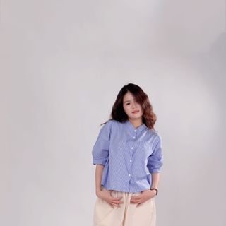 Impéris Fashion | Áo Sơ Mi Caro Lượn Sóng Freesize