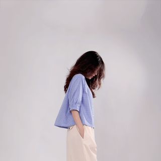Impéris Fashion | Áo Sơ Mi Caro Lượn Sóng Freesize