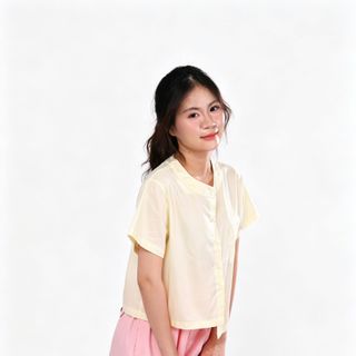 Impéris Fashion | Áo Sơ Mi Cotton Lệch Tà Freesize