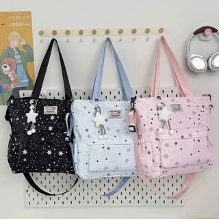 TÚI TOTE A1251 HỌA TIẾT NGÔI SAO – XINH XẮN, DỄ PHỐI ĐỒ