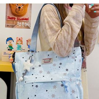 TÚI TOTE A1251 HỌA TIẾT NGÔI SAO – XINH XẮN, DỄ PHỐI ĐỒ