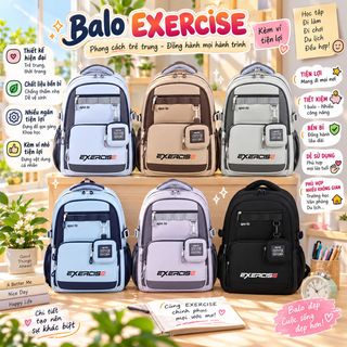 BALO THỜI TRANG A2357 – Combo balo kèm ví hot trend cực dễ phối đồ