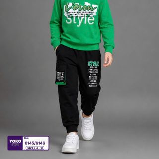 [Sỉ ri] - Set Thu Đông I'm Style 100% Tay ngắn, quần short size Nhí dành cho bé trai Yoko- KH6146