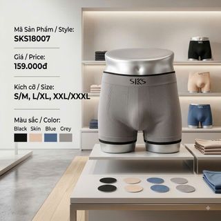 Quần Dệt Boxer Nam Cotton SKS18007