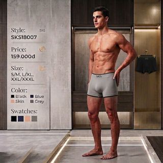 Quần Dệt Boxer Nam Cotton SKS18007