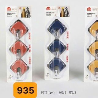 VỈ 3 MÓC DÁN TƯỜNG KHÔNG CẦN KHOAN 935 (T200)