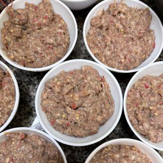 MẮM BẠC MÁ CHƯNG THỊT BĂM, chưa chưng, khách mua về chưng - 300GR HỦ