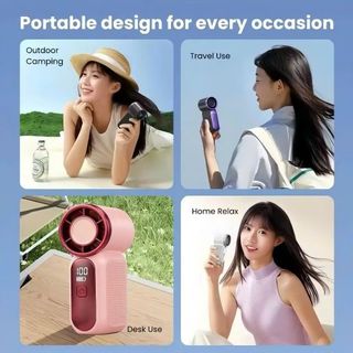 QUẠT TÍCH ĐIỆN CẦM TAY MINI TỐC ĐỘ CAO X688 (T100)