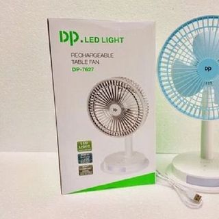 QUẠT SẠC TÍCH ĐIỆN TÍCH HỢP ĐÈN LED DP-7627 (T24)