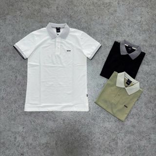 Polo BOSS Nam. Phối cổ trẻ trung. Chất vải rayon mềm mát.